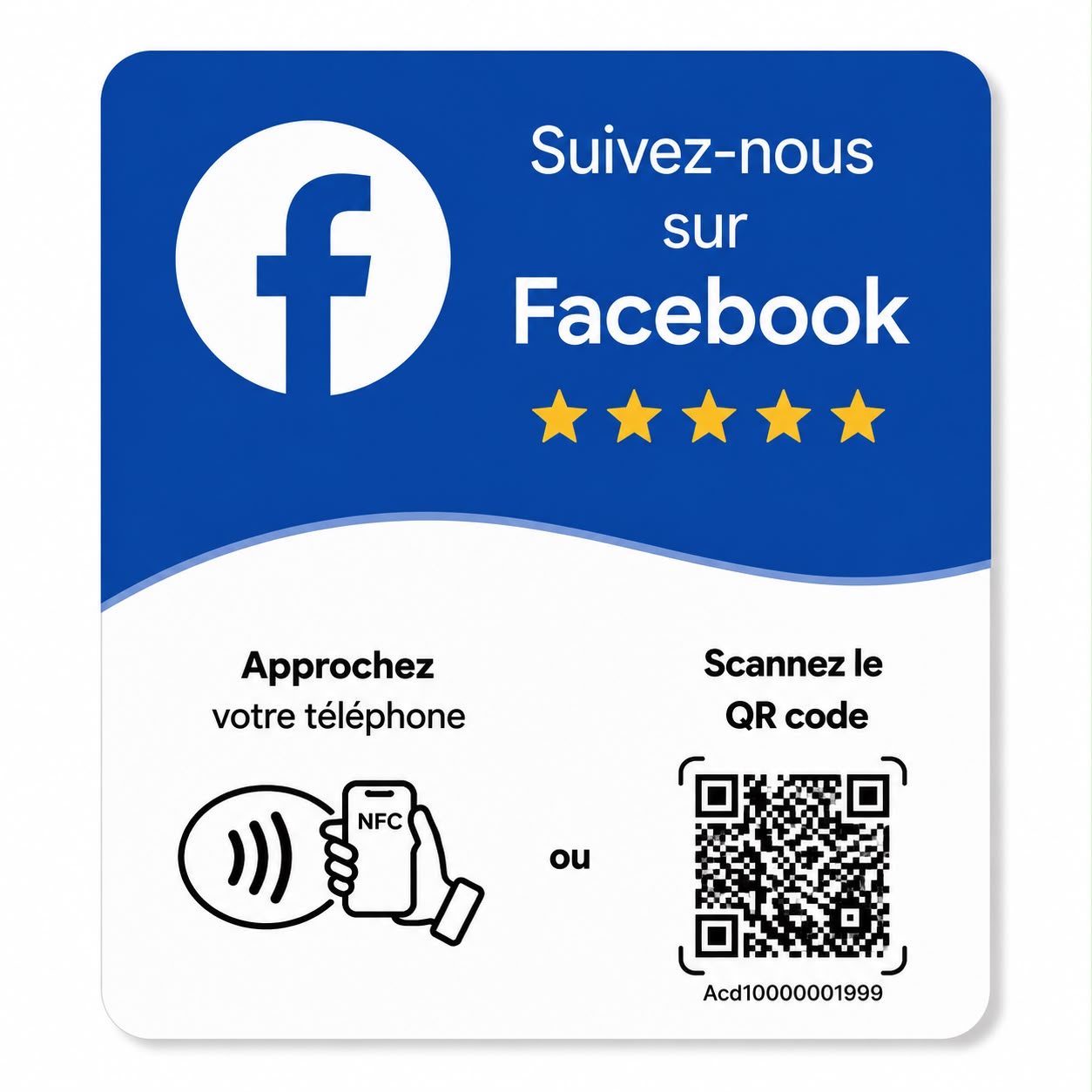 Cartes NFC Réseaux sociaux