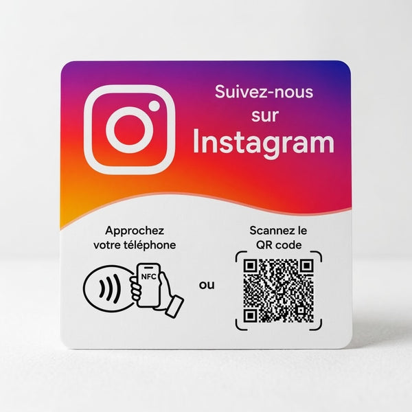 Carte NFC Instagram